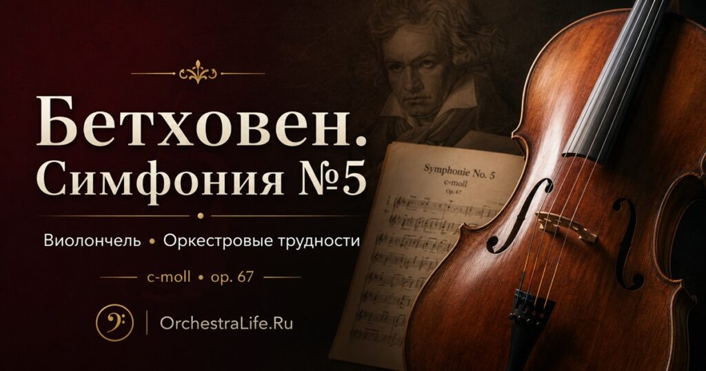 Бетховен. Симфония №5. Оркестровые трудности для виолончели