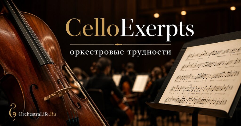 CelloExerpts: оркестровые трудности