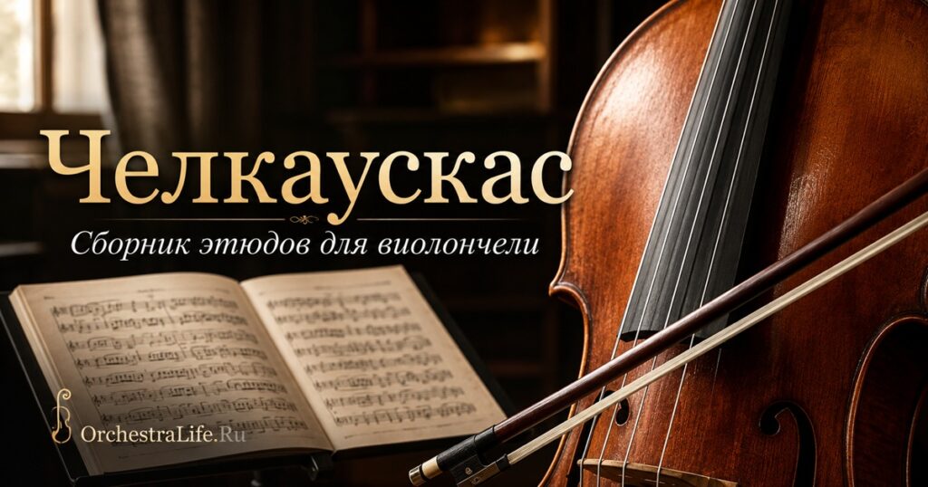 Челкаускас. Сборник этюдов для виолончели